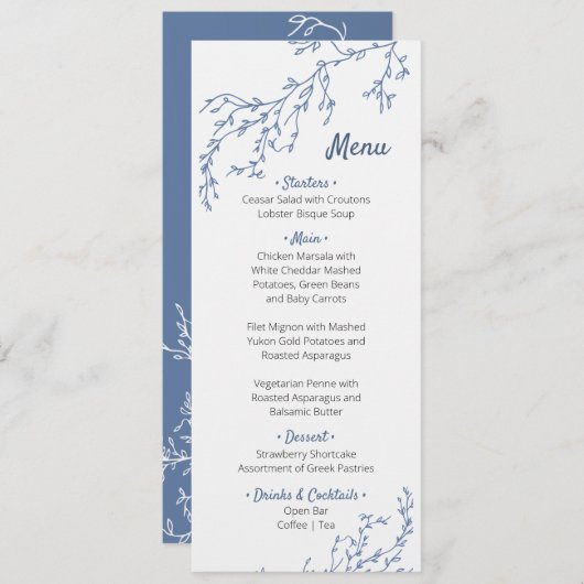 Menu Cosmos Baptism (Voorkant / Achterkant)