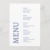 Menu Côte d'Amalfi Carreaux de citron Italie Mariage (Devant)