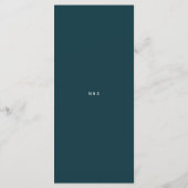 Menu Coton Moderne Vert Élégant (Dos)