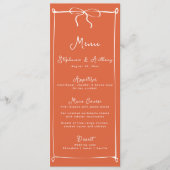 Menu Coucher de soleil italien Whimsical avec Mariage b (Devant)