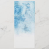 Menu Couleur d'eau du script d'hiver bleu poussiéreux (Dos)