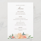 Menu Couleur florale florale couleur personnalisée (Devant)