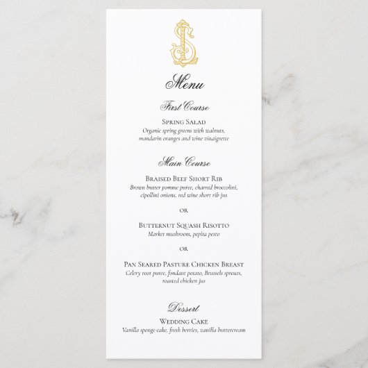 Menu COULEURS ÉDITABLES LS Monogramme SL Monogramme Men (Devant)