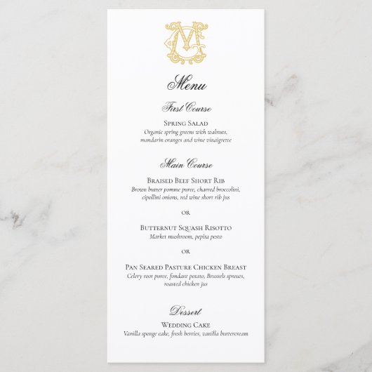 Menu COULEURS ÉDITABLES MG Monogramme GM Monogramme Men (Devant)