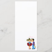 Menu Couple romantique mignon - Amour - Baiser - Je t'a (Devant)