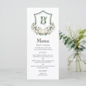 Menu Couronne de fleurs blanches pour mariage (Debout devant)