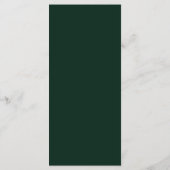 Menu Couronne de mariage à feuillage persistant vert me (Dos)