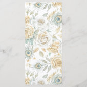 Menu Couronne Royale Mariage Gold Crest (Dos)
