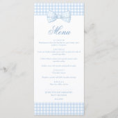 Menu Cravate Bébé Bleu Bow en En vichy bébé Garçon Douc (Devant)