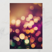 Menu Créer votre propre - Bokeh Automne (Dos)