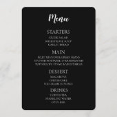 Menu Créer votre propre - Noir (Devant)