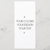 Menu Créez les vôtres (Devant)