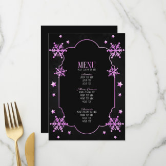 Menu Créez vos propres flocons de neige Art Déco person