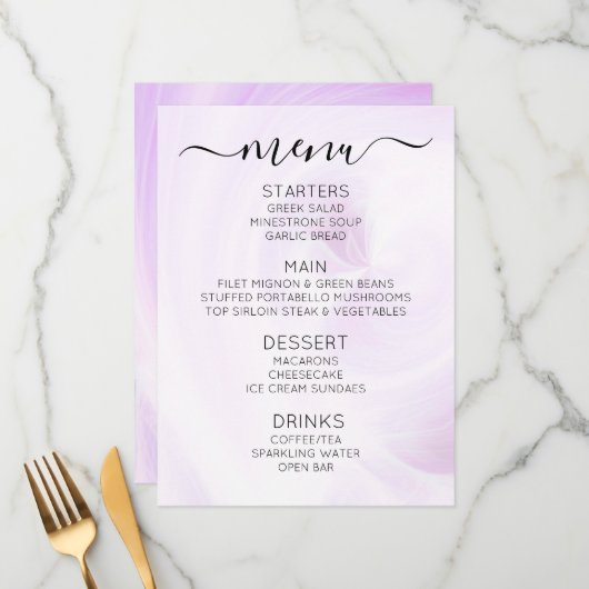 Menu Créez vos propres spirales de lumière blanche pers (Devant/Arrière en situation)