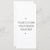 Menu Créez Votre Propre (Devant / Derrière)