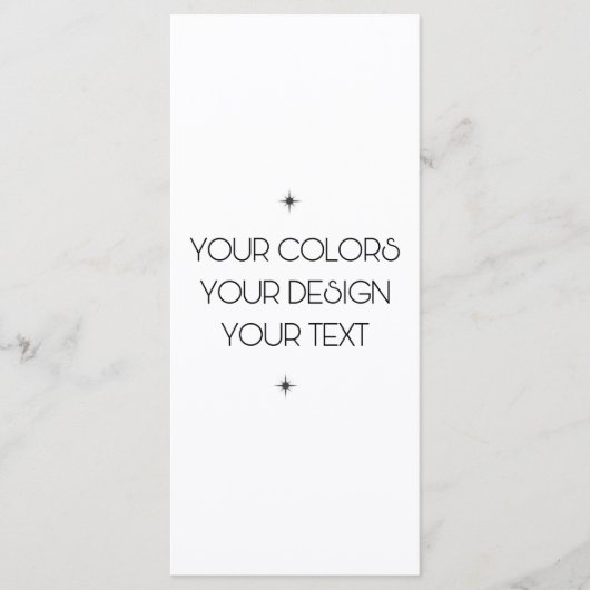 Menu Créez Votre Propre (Devant)