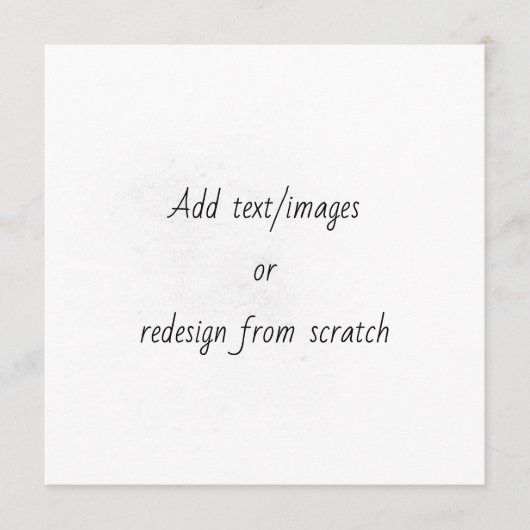 Menu Créez Votre Propre (Devant)