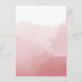 Menu Créez votre propre aquarelle ombré rouge subtil (Dos)