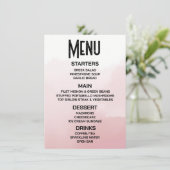 Menu Créez votre propre aquarelle ombré rouge subtil (Debout devant)