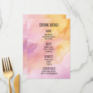 Menu Créez votre propre boisson - Boisson Arrière - pla