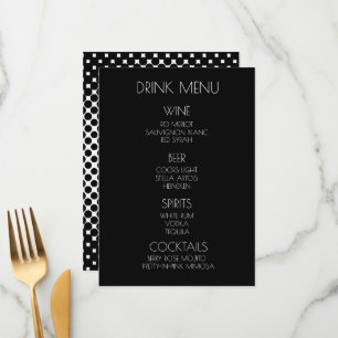 Menu Créez votre propre - Boisson noire demi-ton