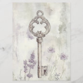 Menu Créez votre propre clé Vintage personnalisée (Dos)