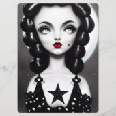 Menu Créez Votre Propre Épingle Pin-Up Black Star Rétro (Dos)