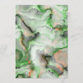 Menu Créez votre propre - Marbre vert clair (Dos)