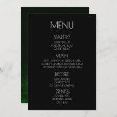 Menu Créez votre propre - noir foncé et vert dévêtu (Devant / Derrière)