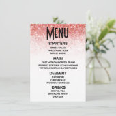 Menu Créez Votre Propre Paillettes Rouges Tombantes (Debout devant)