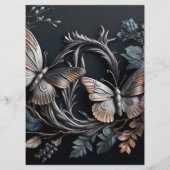 Menu Créez votre propre papillon vintage personnalisé (Dos)