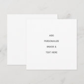 Menu Créez Votre Propre Personnalisation (Devant / Derrière)