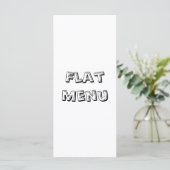 Menu Créez votre propre plat simple 4" x 9" (Debout devant)