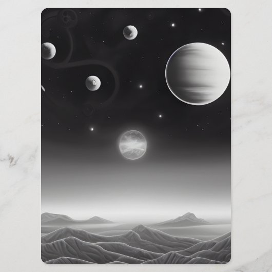 Menu Créez votre propre scène spatiale rétro (Dos)