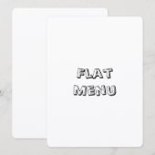 Menu Créez Votre Propre Simple 5,5" x 7,5" Rond Plat (Devant / Derrière)