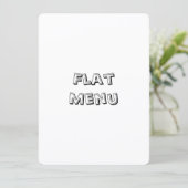 Menu Créez Votre Propre Simple 5,5" x 7,5" Rond Plat (Debout devant)