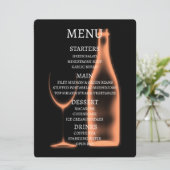 Menu Créez Votre Propre Verre à Vin et Bouteille à Rayo (Debout devant)