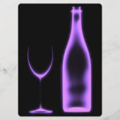 Menu Créez Votre Propre Verre à Vin et Bouteille à Rayo (Dos)