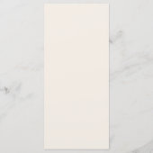 Menu Crème minimaliste simple Mariage moderne (Dos)