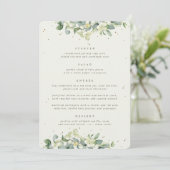 Menu Crème Snowberry + Eucalyptus 4 Parcours Mariage (Debout devant)