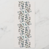 Menu Crest jardin | Eggshell | Mariage 4 cours (Dos)