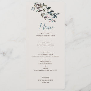 Menu Crest jardin   Eggshell   Script Mariage