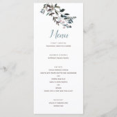 Menu Crest jardin | Script Mariage bleu blanc (Devant)