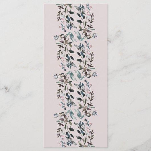 Menu Crest jardin | Script Mariage floral mauve (Dos)