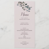 Menu Crest jardin | Script Mariage floral mauve (Devant)