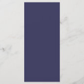 Menu Croix Bleu Marine Moderne Garçon Première Communio (Dos)