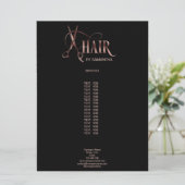 Menu Cupcake Bakery Pastry Chef Glitter Drips Rose Gold (Debout devant)