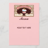 Menu Cupcake Confections Sign Style (Voorkant)
