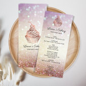 Menu Cupcake Home Bakery Rustic Vintage