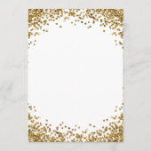 Menu Curved Gold Glitter White (Dos)